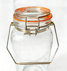 <span class=keywords><strong>Bocaux</strong></span> de conservation alimentaire en verre avec couvercle hermétique et poignée robuste en acier inoxydable, récipient de cuisine carré, écologique - Product Image 6