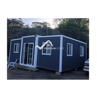 Extensible préfabriquée domestique élargi 20 pieds conteneur maison 20 pi 2 chambre