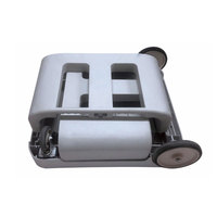 Chariots à vaisselle en plastique PP gris Caddies pour assiettes Chariot de stockage mobile pour restaurants Roulette mobile pour assiettes Équipement de cuisine de collecte