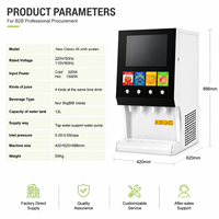 Distributeur automatique de jus de fruits à 4 robinets pour la vente en gros, machine commerciale pour la préparation de boissons fraîches aux fruits