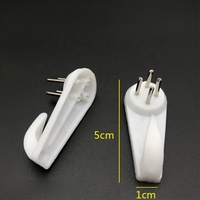 Colgador de Gran Capacidad de Carga, Mini Colgador para Marcos de Fotos de 2x5cm, Colgador para Pared Dura Sin Rastro, Gancho de Plástico