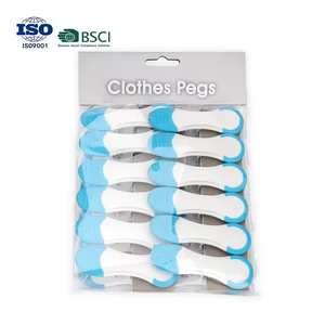 Pinces à <span class=keywords><strong>linge</strong></span> personnalisées colorées en plastique grand format, écologiques, à <span class=keywords><strong>ressort</strong></span>, pour sacs et vêtements, pour le salon - Product Image 6