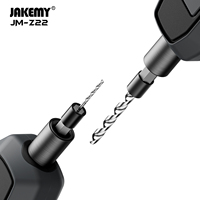 JAKEMY JM-Z22 Jeu de micro-forets à queue hexagonale 6 pièces 0,8-3,0 mm 6542 HSS, foret hélicoïdal à 135 degrés pour PCB, bijoux, bois