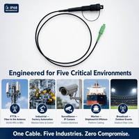 Câble de raccordement fibre optique étanche IP68 Mini SC vers Mini SC SM G.657A2 LSZH FTTA pour station de base 5G