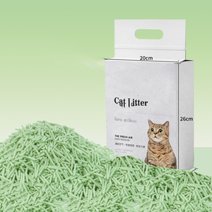 Litière pour chat en tofu agglomérant de haute qualité, sans poussière, facile à nettoyer, contrôle des odeurs, parfumée au citron et à la pomme, poudre pour bébé, rose - Product Image 3