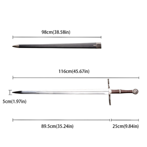 <span class=keywords><strong>Épée</strong></span> de Geralt de <span class=keywords><strong>The</strong></span> <span class=keywords><strong>Witcher</strong></span>, 124,5 cm, 1,75 kg, pour cosplay et collection - Product Image 6