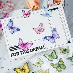 Ruban adhésif PET transparent personnalisé motif papillon pour journalisation, scrapbooking et fournitures <span class=keywords><strong>de</strong></span> planification - Product Image 4