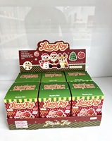 Boîte surprise de Noël, jouet souple, figurine anti-stress avec rembourrage en blocs de construction et son de compression, vente en gros personnalisée