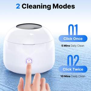 틀니 용 초음파 리테이너 클리너 UV 치과 청소 포드 나이트 가드 클리너 - Product Image 4