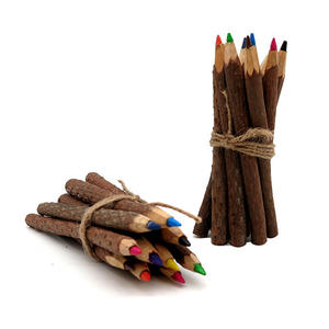Customizable Natural Tree Wooden Branch Log Twig Colored <b>Pencils</b> with Logo for School Stationery Gift - Product Image 4