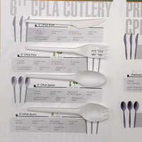 Vaisselle jetable de luxe biodégradable en CPLA pour la livraison de repas en voyage – Vente en gros usine 2026