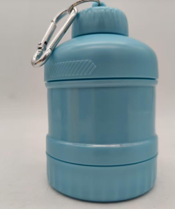 Factory Price <strong>Plastic</strong> <strong>Mini</strong> Barrel 100-200ml Direct Drinking for Whey for Protein Bottle Container Jar for Gym for Travel Camping - Product Image 3