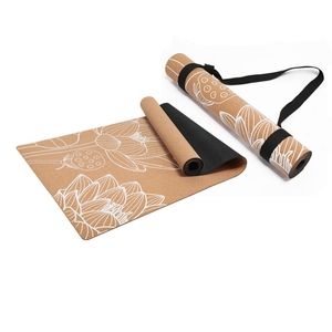 Logotipo personalizado Ecológico Orgánico Yogamatte Kork Set Caucho Natural <span class=keywords><strong>Corcho</strong></span> <span class=keywords><strong>Yoga</strong></span> <span class=keywords><strong>Mat</strong></span> <span class=keywords><strong>Corcho</strong></span> Logotipo personalizado Ecológico para <span class=keywords><strong>Yoga</strong></span> - Product Image 2