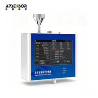 Contador de Partículas en Suspensión para Cuartos Limpios, Acero Inoxidable 304, Monitor en Línea, 28.3L/min, 6 Canales, RS485, RJ45, Control de Flujo PID