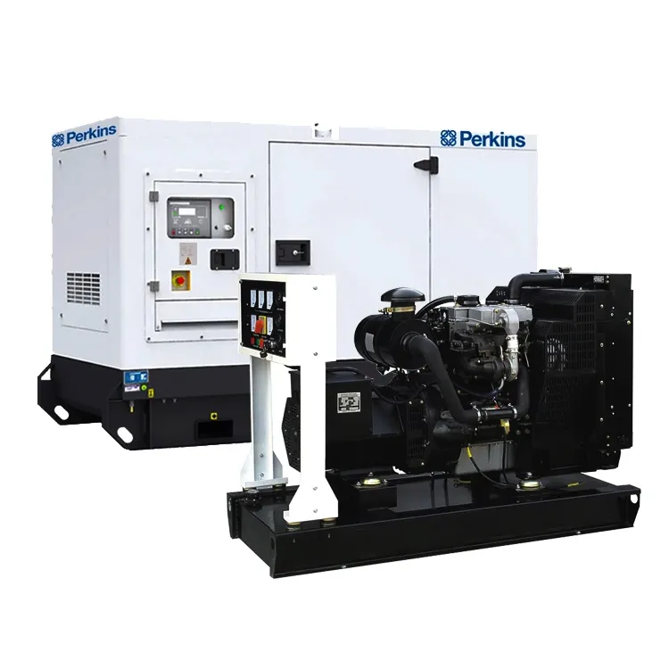 Generatori 64kw 80kva con motore UK-Perkins 1104A-44TG2 80 kva 64 kw generatore diesel silenzioso in magazzino