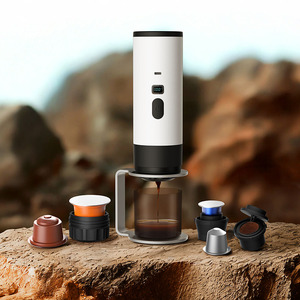 Machine à café portable d'extérieur, mini machine à expresso sans fil, format portable pour les voyages d'affaires, le camping et la randonnée - Product Image 2