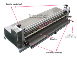 SG-600A 粘着剤塗布機 レザー卓上冷間紙糊付け機 グルーローラーコーティング機 - Product Image 4