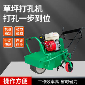 Perforateur de gazon à essence pour aération du gazon, avec système d'insertion de clous, poussé à la main ou autopropulsé, pour l'entretien du jardin - Product Image 2