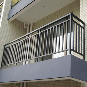 Tùy chỉnh Nhôm hàng rào lan can sắt đen tay vịn cho cầu thang thiết kế nội thất - Product Image 3