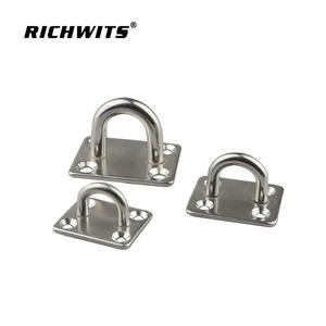 Plaque de fixation carrée en acier inoxydable 304/316 pour loquet de porte, plaque à œillets carrée pour support de ventilateur et luminaire suspendu - Plaques Premium - Product Image 2