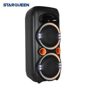 Mode puissant basse son cristallin double 6.5 pouces brillant Partybox TWS sans fil Bluetooth Portable déflecteur haut-parleur amplifié - Product Image 1