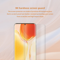 Verre trempé incurvé 3D traité aux UV pour la protection des téléphones mobiles, couverture complète, dureté 9H