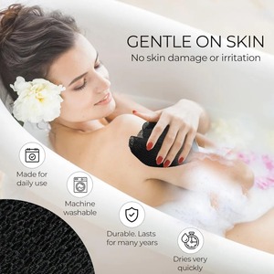 Esponja exfoliante africana de malla, suavizante de piel, frotador de espalda, esponja de baño africana de tira larga para una piel suave - Product Image 3