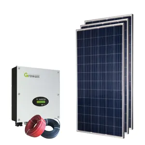 家庭用屋外用のHetech3kwオフグリッドハイブリッド太陽光発電システム