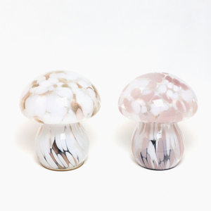 clear Glass Mushroom Figurine Art <strong>Light</strong> <strong>up</strong> Easter Mushroom <strong>Ornament</strong> Easter Mushroom with Led <strong>Light</strong> - Product Image 1