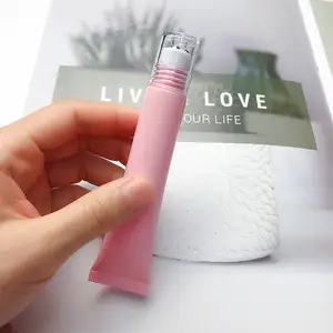 Renkli parfüm plastik tüp 3 makaralı tükenmez kalem ambalaj kozmetik göz kremi 10ml 15ml 20ml PETG rulo şişeler üzerinde