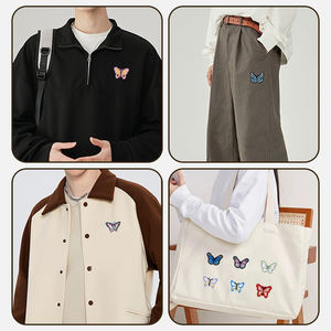 Parche Bordado Personalizado al por Mayor, Termoadhesivo o para Coser, con Forma de Mariposa Colorida, para Ropa, Sombreros y Manualidades - Product Image 5