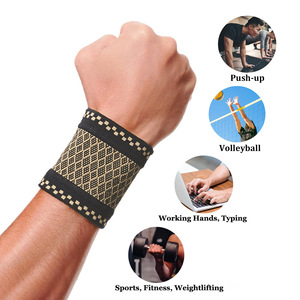 Muñequera deportiva transpirable, absorbente del sudor, que mejora la presión, antiesguinces, para tenis, fitness, soporte para adultos - Product Image 4