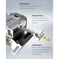 Kit de mise à niveau officiel Creality 3D Sprite Extruder Pro à entraînement direct pour Ender 3/Ender 3 V2, 5,12 x 5 x 3,07 pouces, 1,79 livres