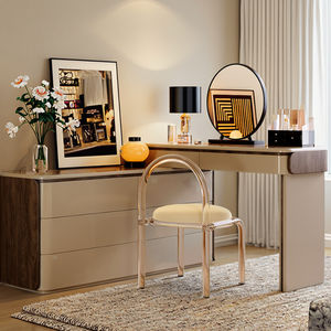 Coiffeuse moderne de luxe pour chambre à coucher maquillage <span class=keywords><strong>lit</strong></span> <span class=keywords><strong>escamotable</strong></span> <span class=keywords><strong>coffre</strong></span> en bois massif tiroirs miroir coiffeuse intégrée meubles de maison - Product Image 2