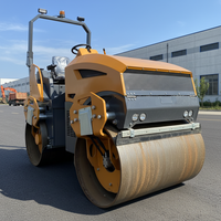 Compacteur routier hydraulique vibrant à essence, refroidi par eau, 2,5 tonnes, fabriqué en Chine