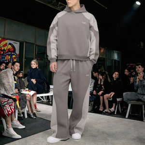 Fabricante de Chándales, Proveedor OEM, Venta al por Mayor, Chándal Deportivo Informal Reversible de Forro Polar para Hombre, Otoño, Sudadera con Capucha y Pantalones Jogger, 100% - Product Image 3