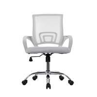 Chaise de bureau de direction de bonne qualité, respirante, avec dossier en maille rose, base chromée, hauteur réglable, soutien lombaire, chaise ergonomique
