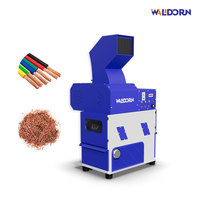 Machine de séparation de fil de cuivre de ferraille avec système de séparation électrostatique Production de granulés à partir de déchets plastiques