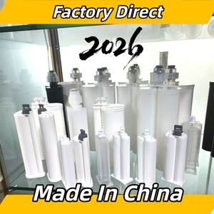 Cartouche de colle époxy bi-composant jetable en plastique pour le collage de métaux et composites plastiques, Système B d'usine, PP PBT, 50 ml, 75 ml, rapports <span class=keywords><strong>1</strong></span>:<span class=keywords><strong>1</strong></span> et 10:<span class=keywords><strong>1</strong></span> - Product Image 1