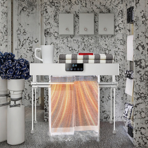 <span class=keywords><strong>Scaldasalviette</strong></span> Elettrico Digitale Termostatico <span class=keywords><strong>Bianco</strong></span>, Montaggio a Parete, Riscaldatore per Asciugamani da Bagno in Plastica Resistente - Product Image 3