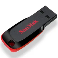SanDisk — clé USB 100% Cruzer Blade 128 originale, 8GB, 16GB, 32GB, 64GB, 2.0 GB, disque amovible