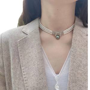 Collar Sai Ao con Perlas Grandes de Agua Dulce Naturales Blancas de 11-14 mm, Cierre de Plata S925, Juego de Regalo para el Día de la Madre - Product Image 5