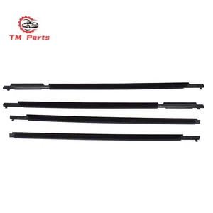 4Pcs Car Window Weatherstrip For Toyota RAV4 09-12 Car Weatherstrip Window Moulding Trim Seal Black 75720-0R020 75710-0R020