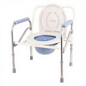 Chaise de toilette pliable et portable <span class=keywords><strong>pour</strong></span> <span class=keywords><strong>personnes</strong></span> âgées, femmes enceintes et <span class=keywords><strong>personnes</strong></span> handicapées - Siège de douche convertible <span class=keywords><strong>pour</strong></span> position accroupie ou assise - Product Image 1
