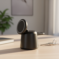 Station de charge magnétique sans fil 3-en-1 PD 3.0 à charge rapide avec sortie casque 5V1A pour téléphone portable, montre connectée et tablette