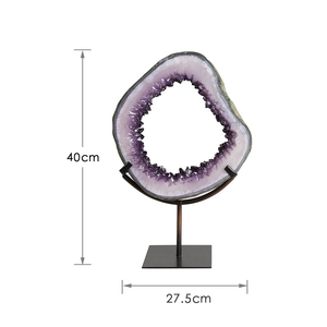 Elegant Home Decoration Pieces Luxury Modern Art Crystal Ornament Imitated Amethyst Decoration - Product Image 6