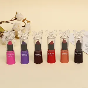 Venta al por mayor de lápiz labial sedoso de alta calidad fabricantes vegano personalizado propia marca a granel mágico impermeable lápiz labial mate