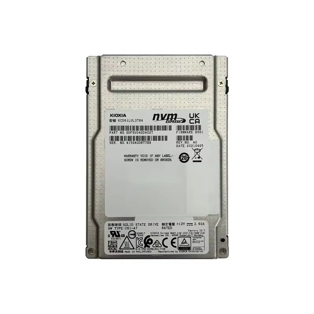 CD6 3.84TB U.2 Enterprise SSD 2.5" KCD61LUL3T84 Disassembled NVMe