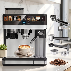 เครื่องชงกาแฟเอสเพรสโซกึ่งอัตโนมัติสำหรับใช้ในบ้าน กำลังดูด 15 บาร์ พร้อมหัวพ่นไอน้ำ สำหรับร้านกาแฟในบ้านและครัวเรือน - Product Image 1