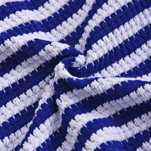 Viviblook Z310ST Conjunto de dos piezas para mujer, sexy, a rayas, sin mangas, sin tirantes, top corto, pantalones cortos, informal - Product Image 6